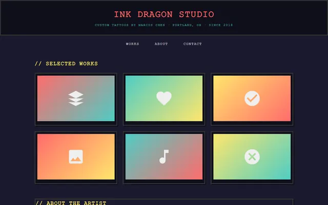 a tattoo artist — pixelart style preview