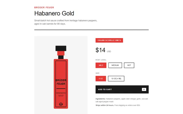a small-batch hot sauce — swiss style preview