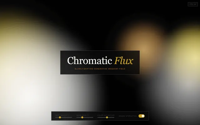 a slowly-shifting generative gradient field — edserif style preview