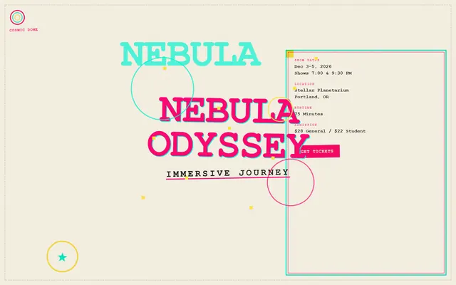 a planetarium immersive show — riso style preview