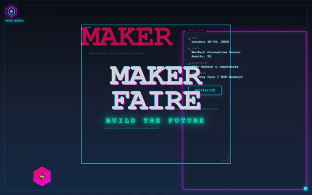 a maker faire — cyberpunk style preview