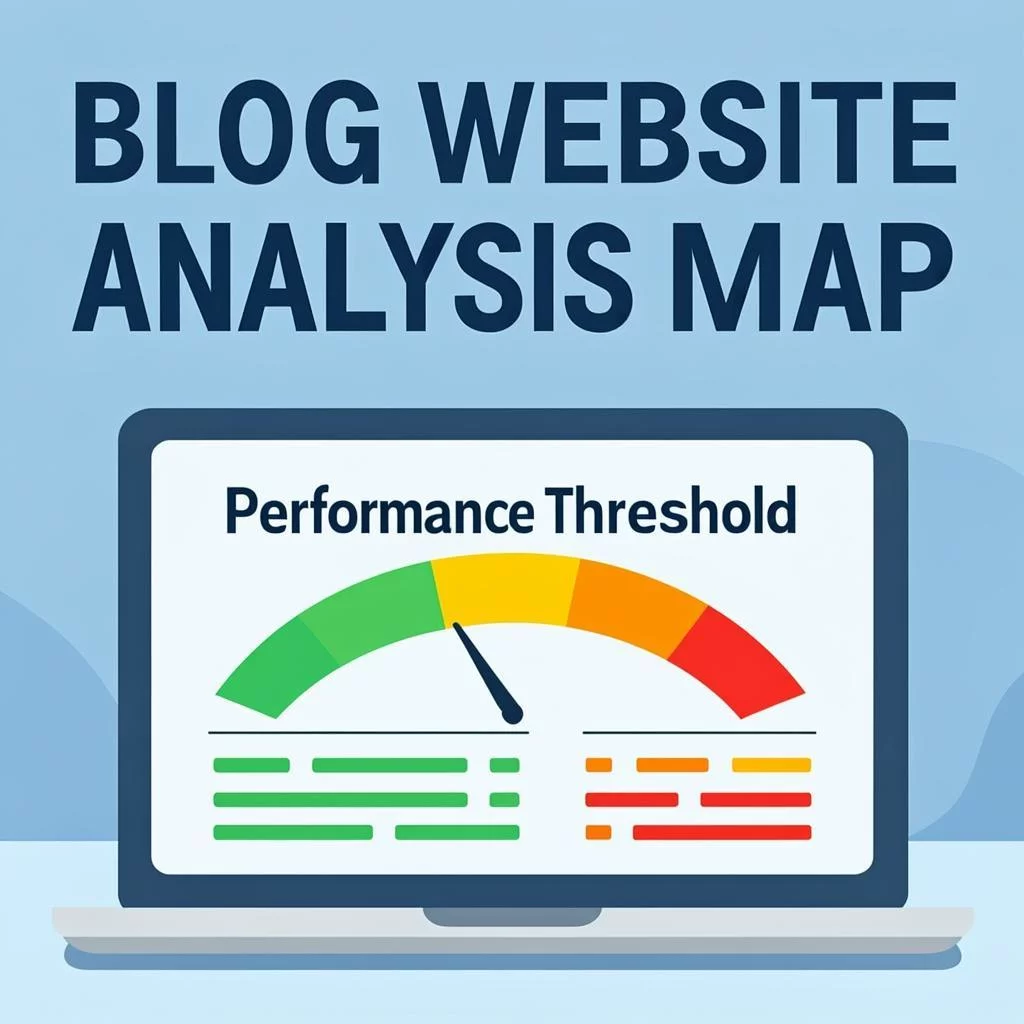 Small business owner checking website performance metrics on a laptop