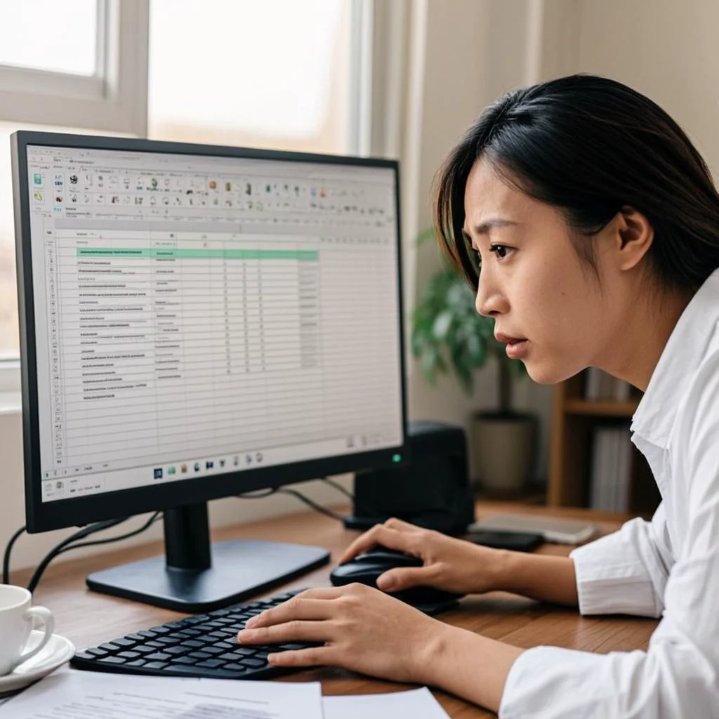 Person using Gemini in Chrome to analyze a spreadsheet with AI-generated insights