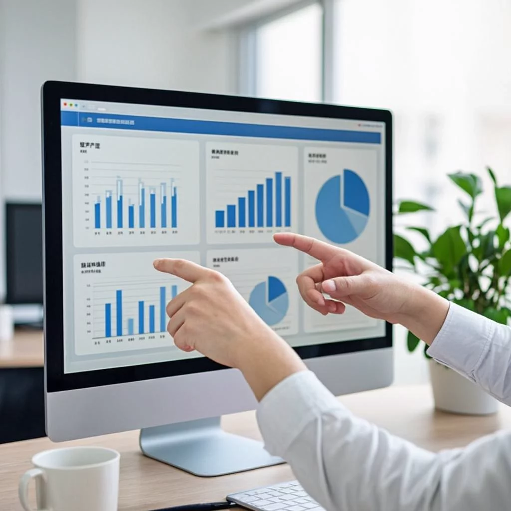 Database interface showing structured customer records and preference data